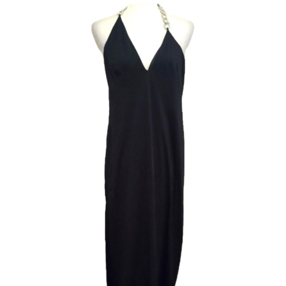 DAVID MEISTER halter evening gown. Size 2